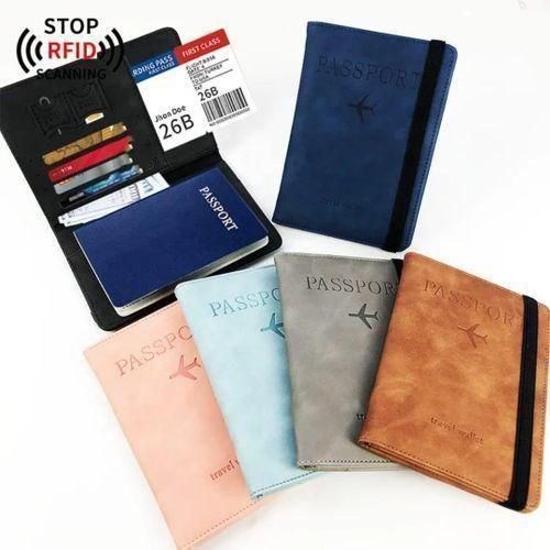 Passport holder credit card holder case wallet protector cover case for men and women